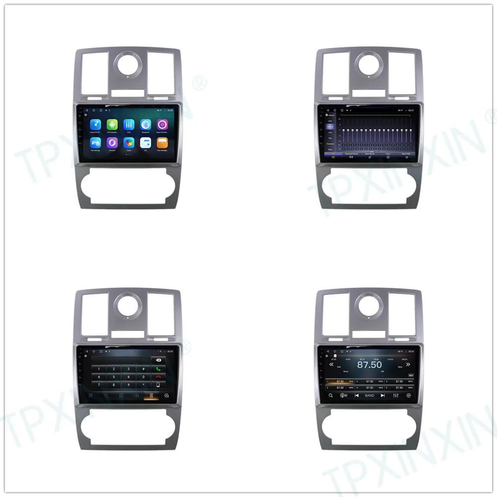 6+128GB Para a Chrysler 300C Jeep Dodge 2004-Android10 Carplay Rádio Leitor de Carro GPS de Navegação de Chefe de Unidade, auto-Rádio com Tela