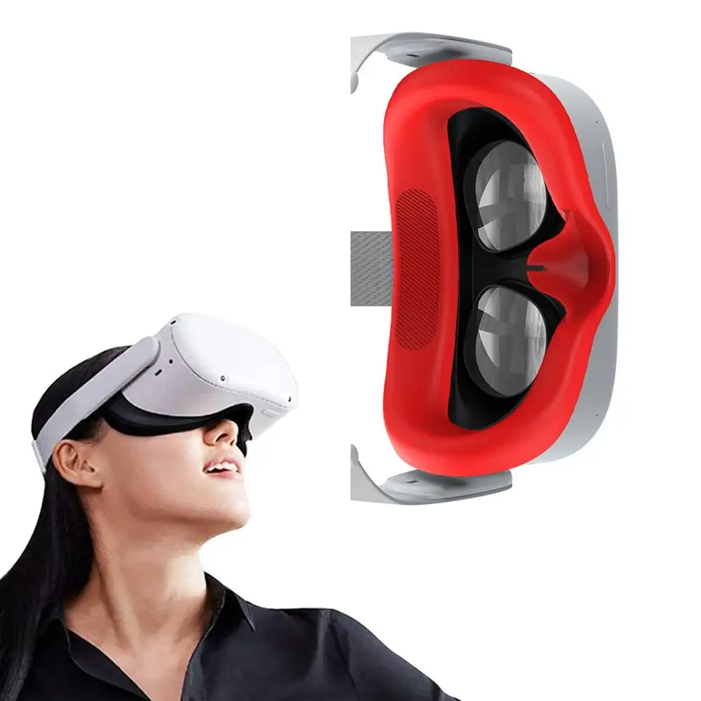 Quest 2 Substituição Cara de Almofada de Silicone Facial Suporte da Tampa de Proteção Tapete de Almofada de Olho Para Oculus Quest 2 VR Acessórios