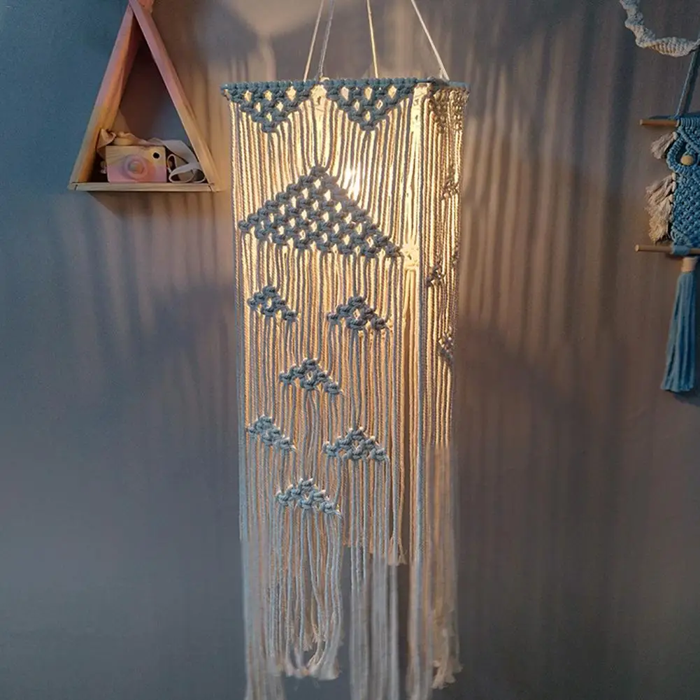 1PCS de Mão-de malha Abajur lustre Decoração de Casamento Estilo Nórdico Moderno Tampa da Lâmpada Para a Sala de Decoração do Quarto