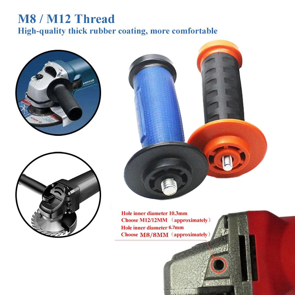 8/10/12mm Thread Auxiliar de Lado antiderrapante Para Makita rebarbadora M8 M10 M12 Grindering Máquina de Lidar Substituir