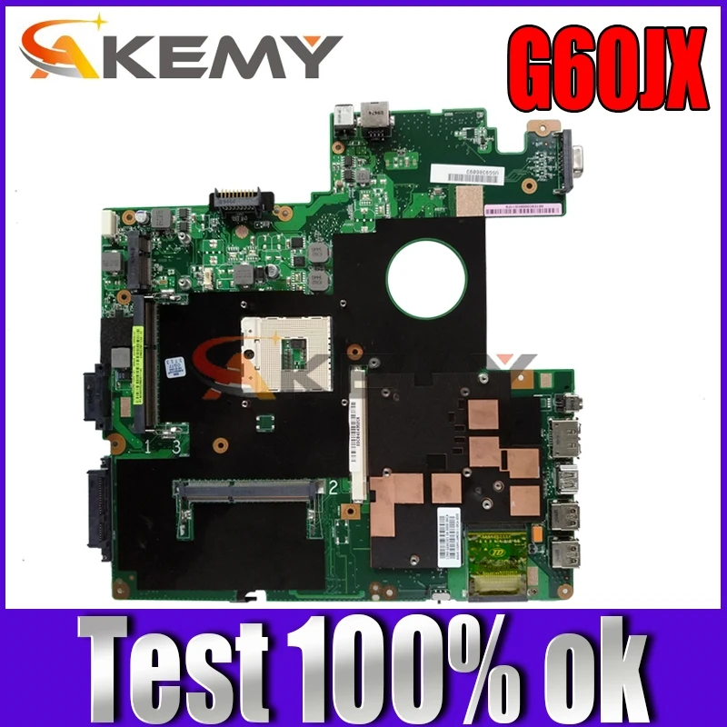 Akemy G60JX Laptop placa-mãe para ASUS G51J G60J G51JX Teste original da placa-mãe