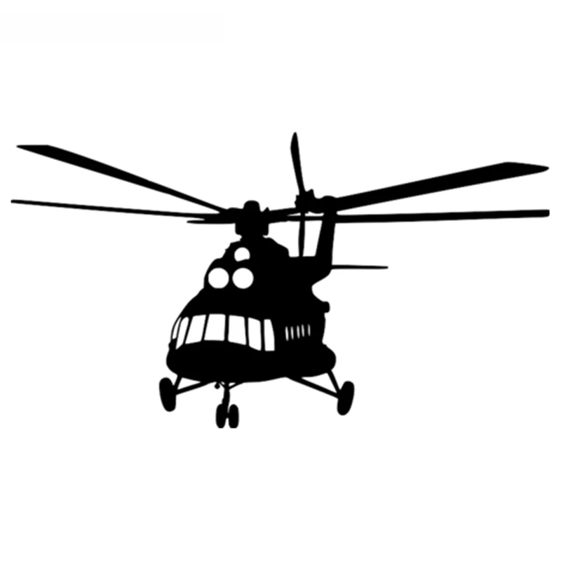 SZWL Personalidade Etiqueta do Carro do Mi-8 russo Helicóptero Auto Adesivos Impermeável, Protetor solar Acessórios de autocolantes de Vinil,11cm*20cm