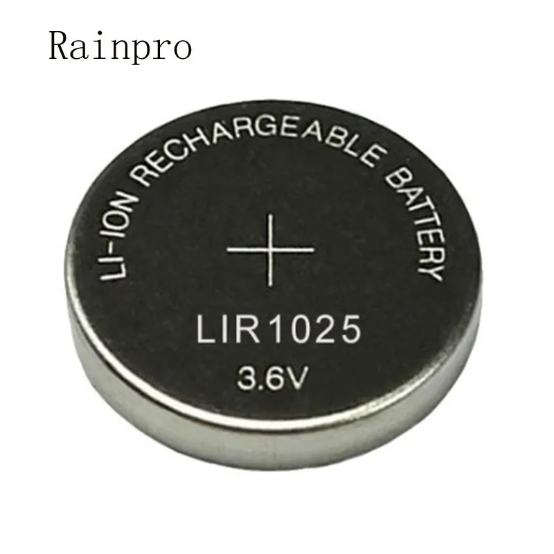 5PCS/MONTE LIR1025 recarregável bateria de lítio de 3,6 V bateria recarregável pode substituir 3V CR1025 bateria de lítio