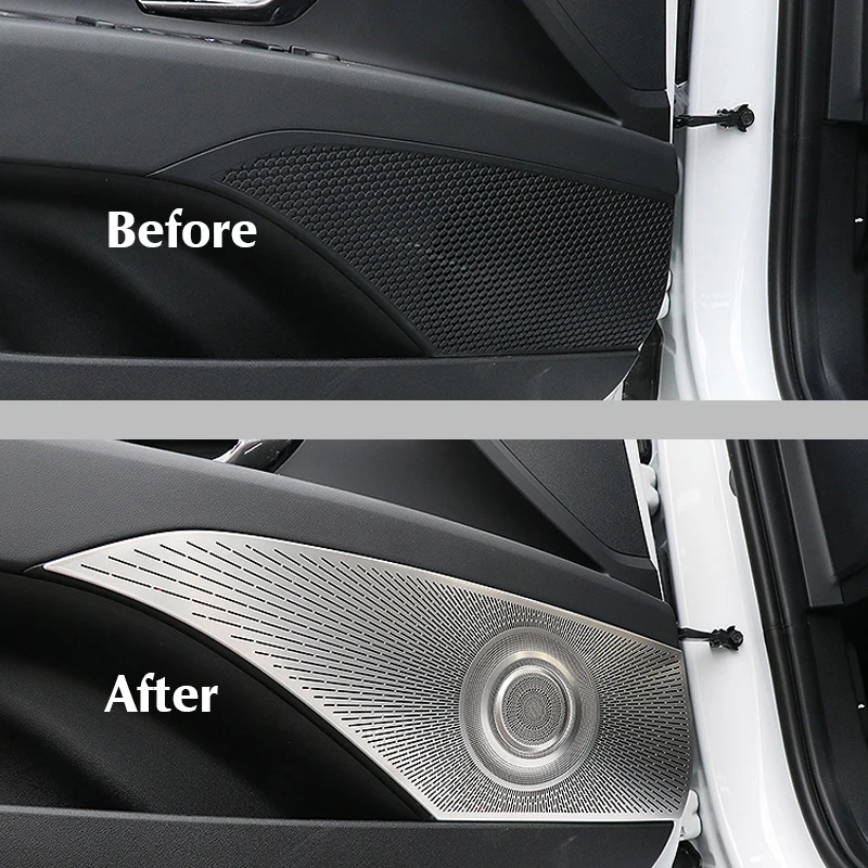 Para Hyundai Elantra, CN7 2021 Acessórios do Carro 4pcs Porta do Carro alto-falantes de Áudio Decoração Tampa Altifalante 3D Guarnição Adesivo