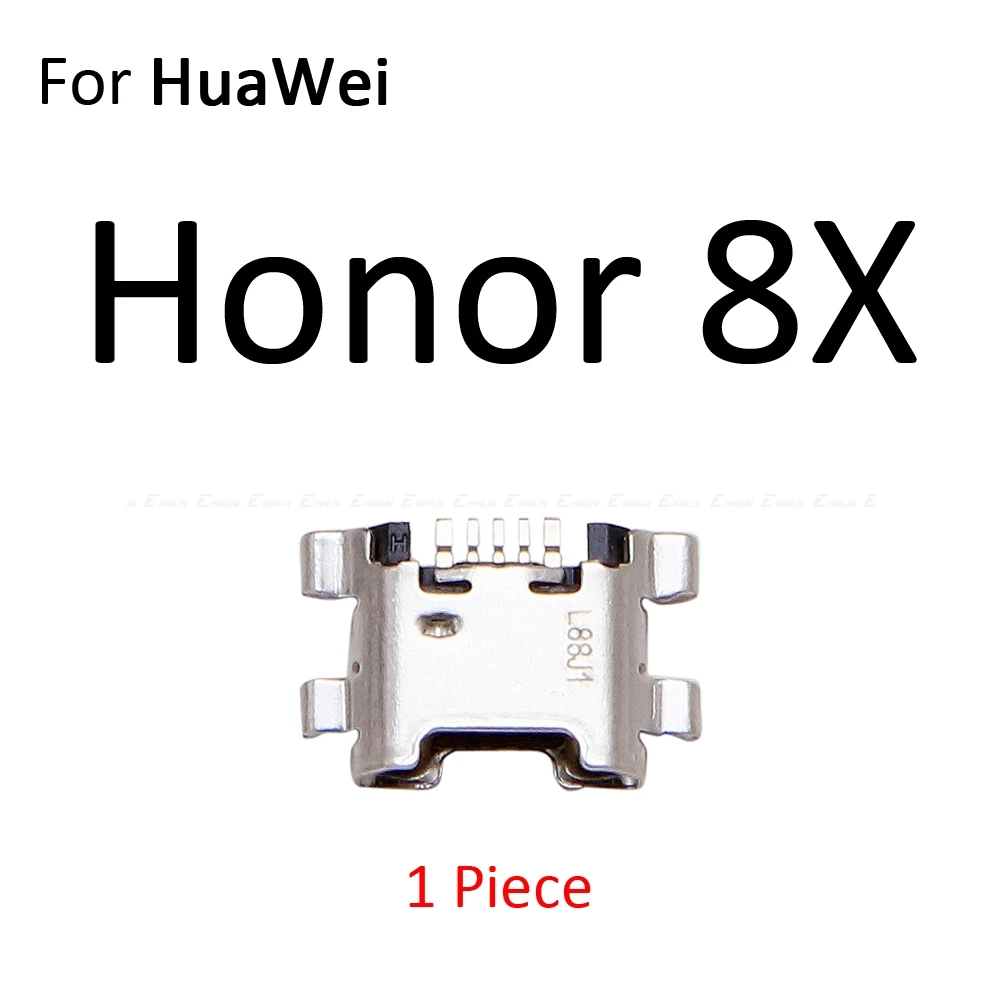 10pcs/lot Micro USB Tipo de conector-C Conector de Carregamento Plug Porta Doca de Carga Socket Para o HuaWei Honor 8X 8C 8A 8 Pro 9i 9 Lite