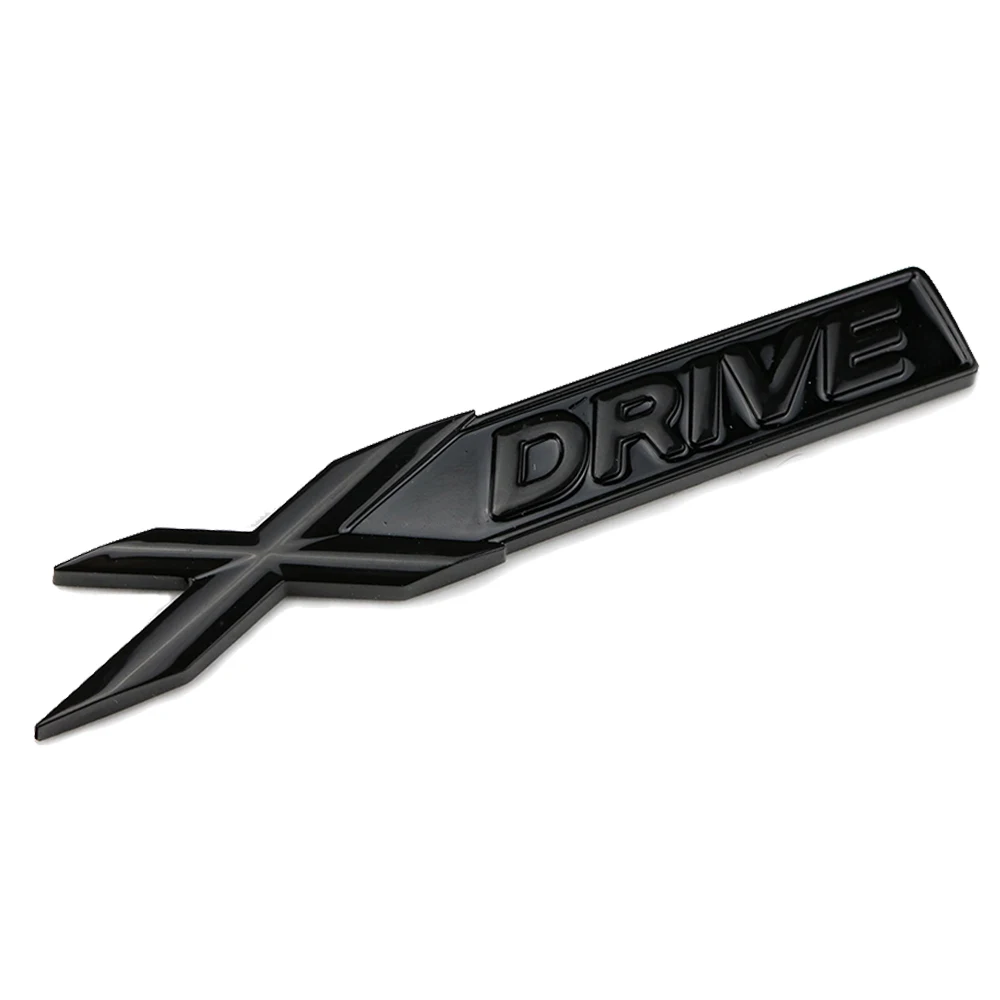 Para a BMW XDRIVE Tronco 3D Emblema Emblema Letras de Etiqueta Para a 3 4 5 6 7 Série X3 X5 E38 E53 E60 E61 E63 E65 E70 E71 E81 E82 E83 E84