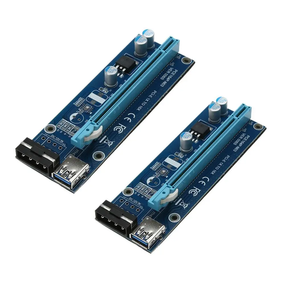 Alloyseed USB 3.0 PCI-E Riser de cartão PCIE Express 1X 4x 8x 16x Extender Riser Placa de Adaptador SATA de 15 pinos para 4 pinos molex Cabo de Alimentação