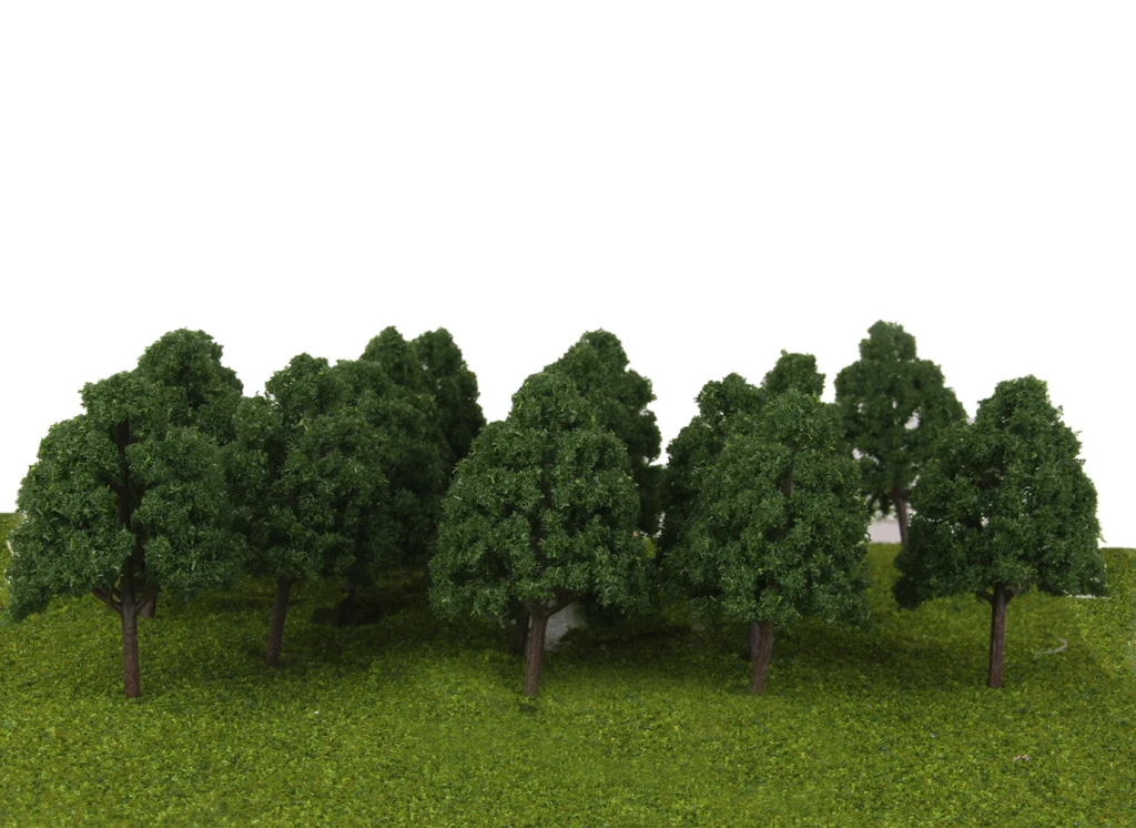 25 X Modelo de Árvores em Miniatura para Trens de caminhos-de-ferro de arquitetura da Paisagem,