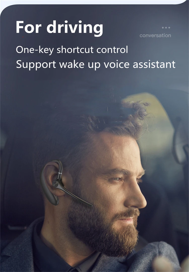Novos Negócios compatíveis com Bluetooth, Fone de ouvido Fones de ouvido sem Fio Com Microfone Para a Samsung, Huawei iphone Xiaomi Redmi OPPO