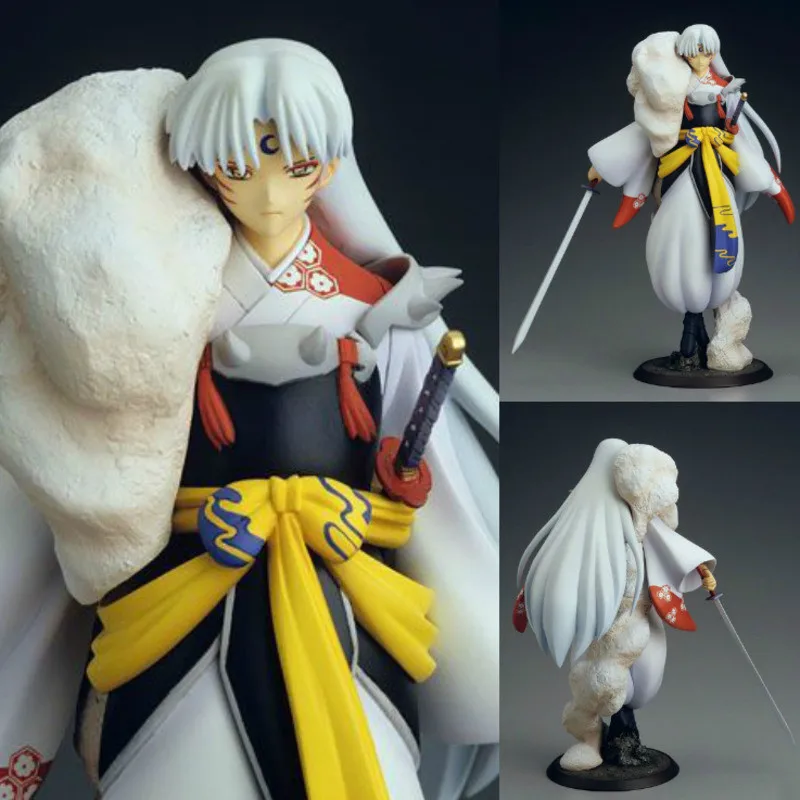 23cm Inuyasha Sesshoumaru Cão Demônio Figura de Ação do Anime PVC Figura Colecionável Modelo de Brinquedos