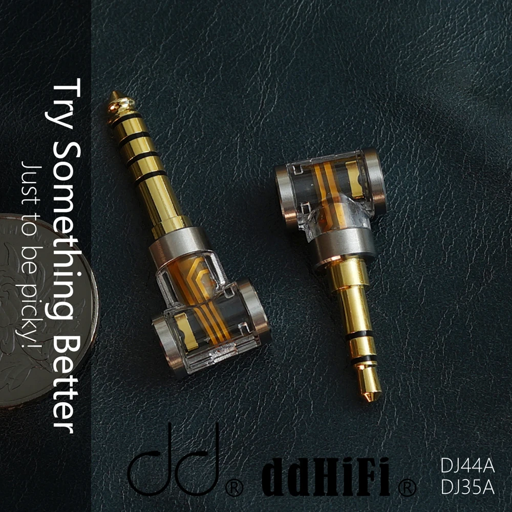 DD DJ35A DJ44A Equilibrada adaptador de 2.5/4,4 mm Equilibrada adaptador de Aplicar a 2,5 mm de equilíbrio cabo de fone de ouvido(2.5 a 3.5/2.5 4.4)