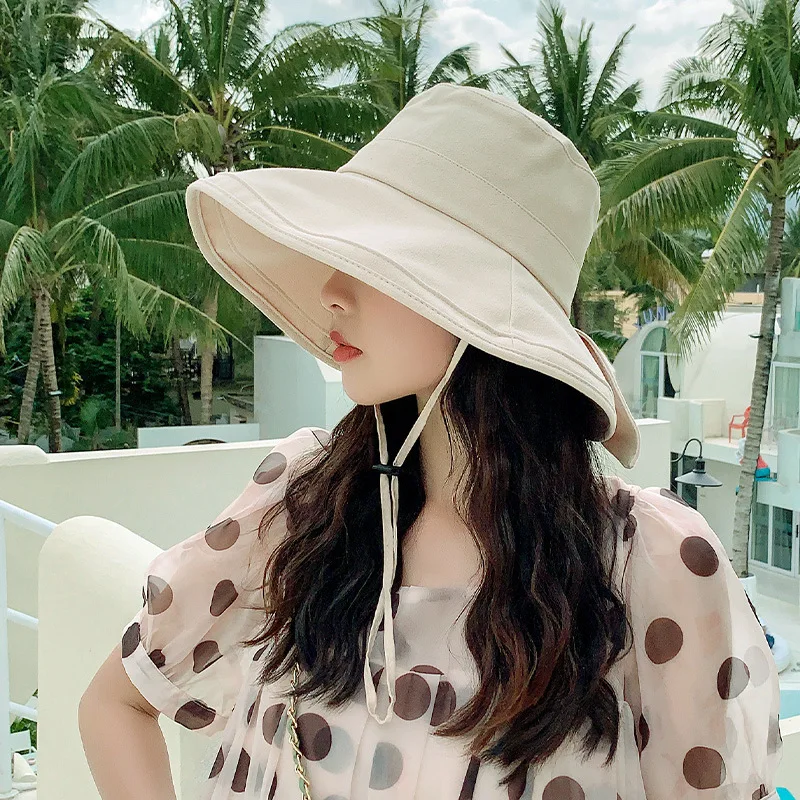 A primavera e o verão de algodão, chapéu de sol de roupas femininas de cetim engrenagem cúpula da urdidura de malha chapéu de sol