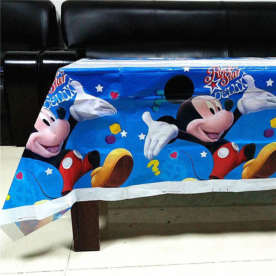 1pcs/monte de Mickey mouse crianças toalhas de mesa de festa de aniversário de suprimentos Mickey tabela cobrir a festa de aniversário de suprimentos Mickey toalhas de mesa
