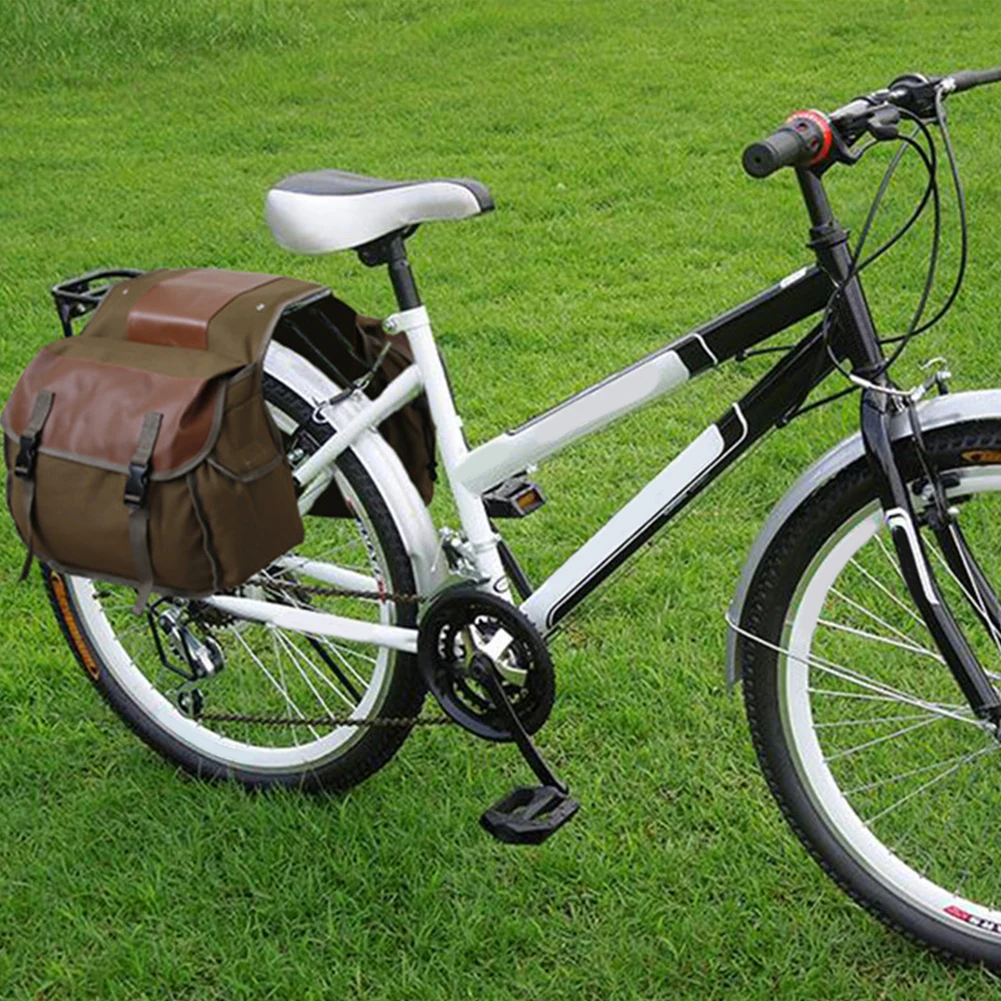 De lona Sacos de Montanha de Bicicleta Bicicleta Bicicleta Traseira da Cauda Assento Tronco Pannier para o Exterior Ciclo de Ciclismo de Entretenimento