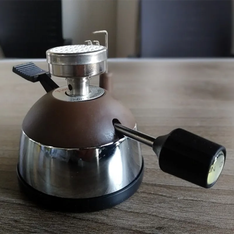 Mini Café Syphon Queimador Com Cerâmica Chama Cabeça De Aço Inoxidável Rack Moka Pote Gravador De Café Aquecedor Maker