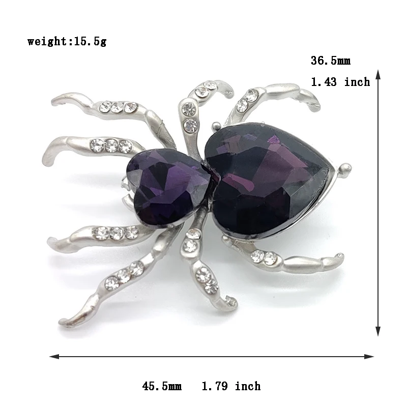 PD BROCHE de Moda Aranha do cristal de Zircão Broche High-end do sexo Feminino Corsage de Presente Broches para as Mulheres Aranha Jóias