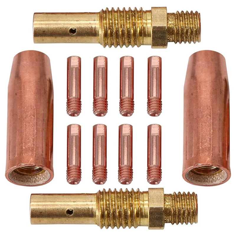 QUENTE-14Pcs Tocha de Soldagem Mig Kit de Acessórios para Tweco Mini /1 & Lincoln Magnum 100L Soldador MIG Bico Kit