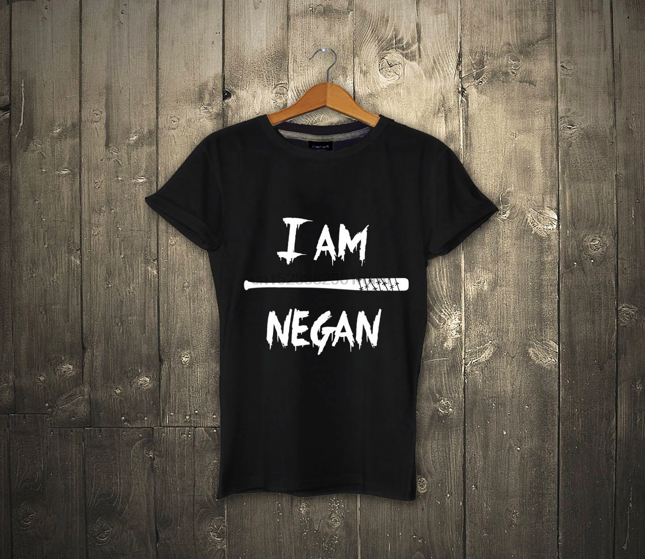 Eu Sou Negan T-Shirt Algodão Do Unisex Do T-Shirt The Walking Dead Negan Tee Nova Confortável T Shirtcasual De Manga Curta T