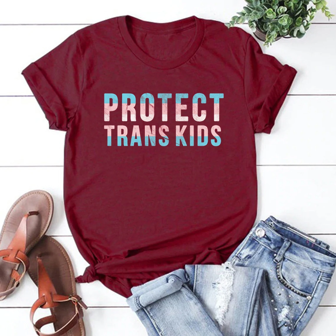 Proteger Trans Camisa de Crianças Orgulho LGBT T-shirt Trans Bandeira do Orgulho Tee Vintage Trans Harajuku Verão Casual Plus Size Camisa