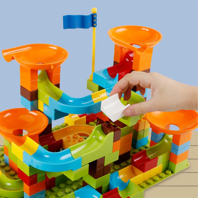 Meninos E Meninas Faixa de Funil Grande DIY Puzzle Conjunto de blocos de Construção de 86 344Pcs Crianças Grandes Partículas de apresentação de Bloco de Construção de Brinquedos