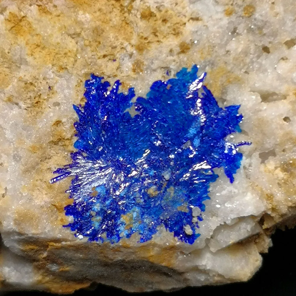 60g A6-6sun Pedra Natural Azurite de Cristal Mineral Amostra de Decoração de Casa De Qinglong Província de Guizhou, China