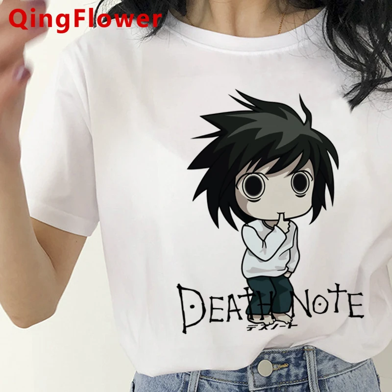 Death Note camiseta feminina casal de roupas vintage harajuku kawaii grunge tumblr camiseta top de verão tumblr algumas roupas