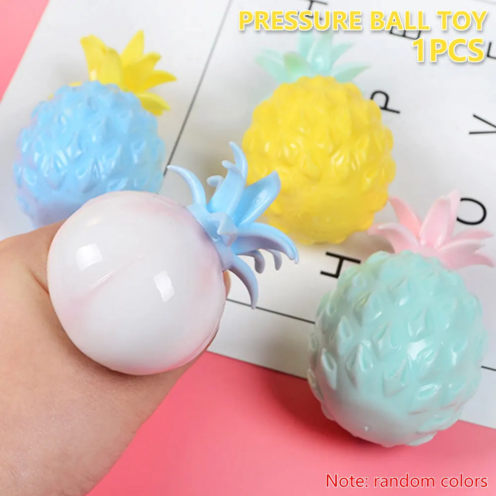 Abacaxi Anti-Stress Uva Bola Engraçado Gadget De Ventilação De Descompressão De Brinquedos Para Crianças De Estresse Autismo Mão De Pulso Squeeze Brinquedos