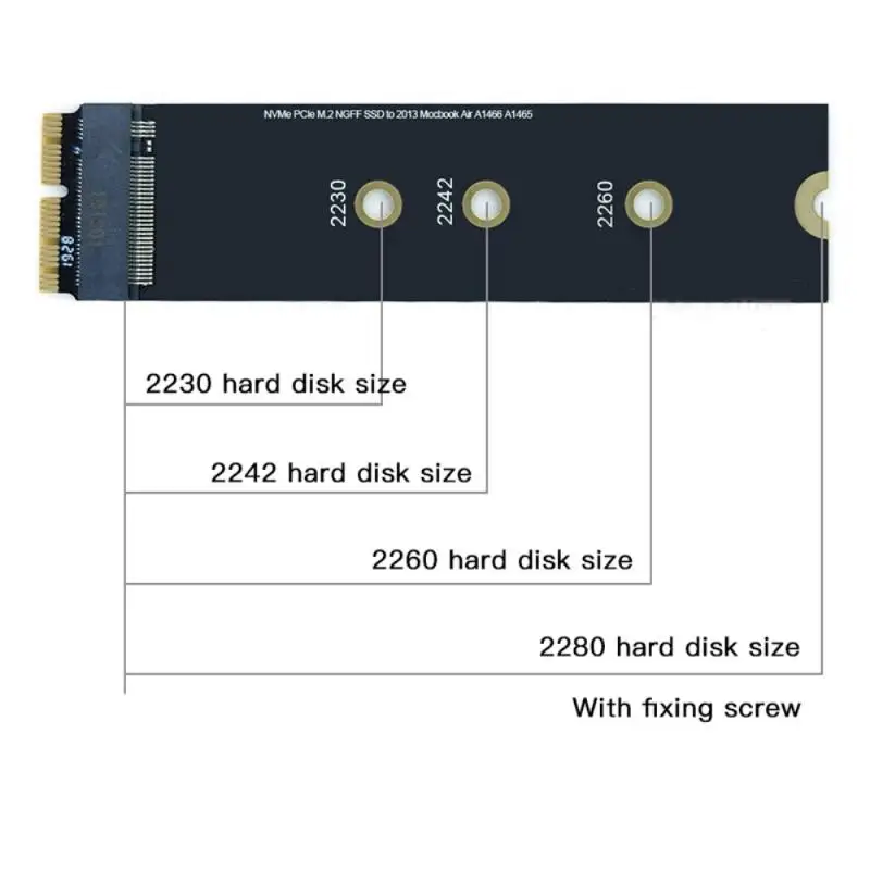 Para Macbook Air SSD Adaptador Para Apple SSD, Placa de Adaptador M2 M. 2 Para o Macbook Pro de Acessórios Retina 2013 2016 2017 Cartões