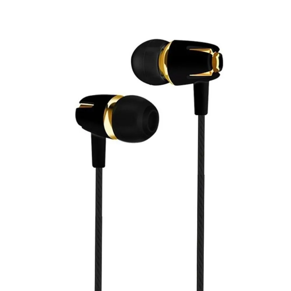 Fone de ouvido com Galvanoplastia Baixo De ouvido Estéreo de Fone de ouvido com Microfone Hansfree de Telefone de Chamada de Fone de ouvido para Android iOS