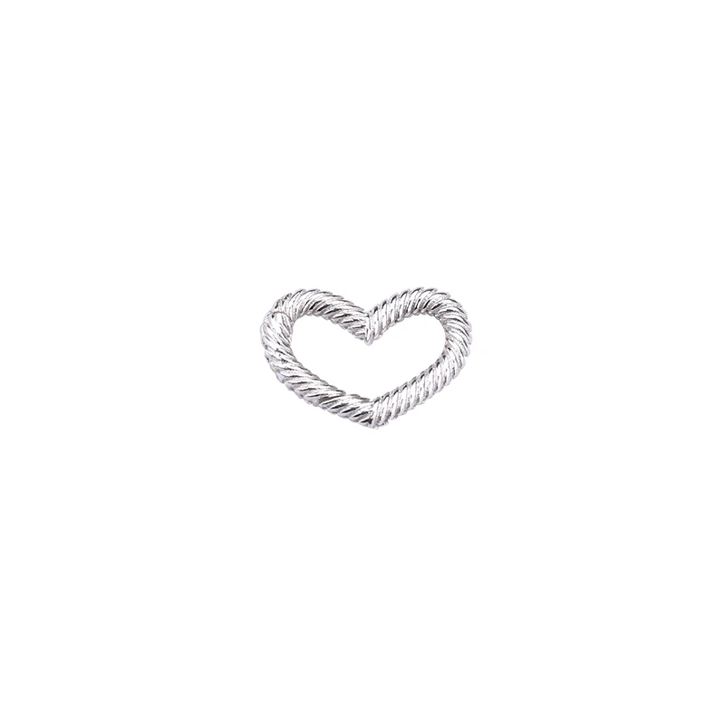 S925 prata fivela de DIY acessórios pingente fivela em forma de coração retangular Pulseira de fivela clipe fivela fivela acessórios Mechan