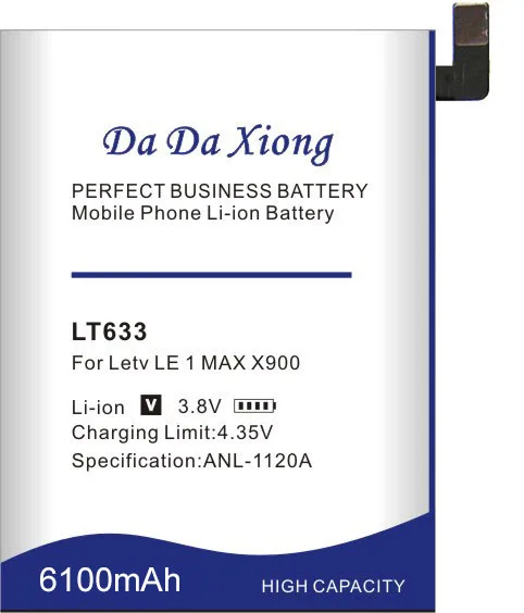 Alta capacidade 6100mAh LT633 Bateria para Letv Le 1 Max X900 Le um Max X900 Substituição batteria + free tools
