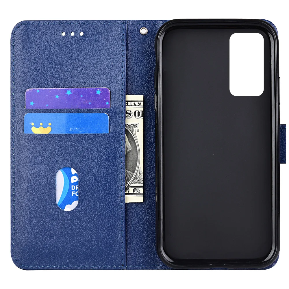 Capa de Couro carteira para Huawei Honor 10X Lite Flip Case para Honrar 10 X Lite Caso Slots de Cartão de Saco do Telefone de Tampa Traseira
