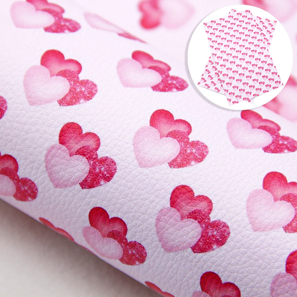 Valentines' Amor 20*33cm Lichia Impresso Faux Couro Sintético Para Arco-nó sacos de Carteira Tampa do Telefone de Recados DIY,1Yc14229