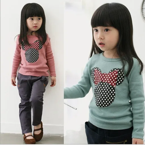 2020 nova primavera de roupas infantis coreano cordeiro bebê meninas camisola com capuz de desenhos animados para crianças hoodies casaco de crianças t-shirt cor-de-rosa