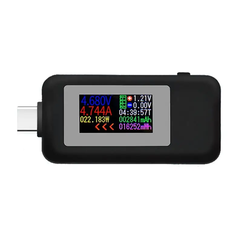 KWS-1902C Tipo-C Cor do Visor USB Testador de Corrente Tensão de Alimentação do Monitor Medidor de Móveis, Banco de baterias, Carregador de Detector de