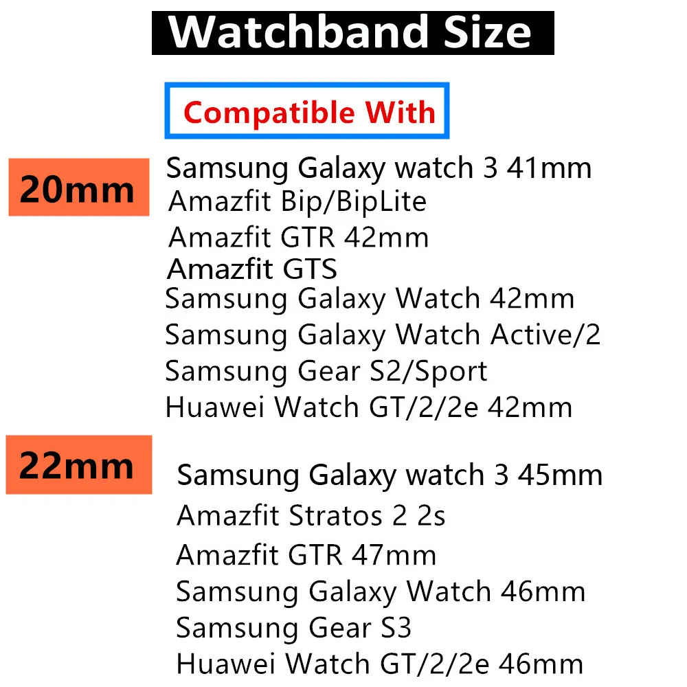 Magnético, alça Para Samsung Galaxy watch 3 45mm/Ativo 2/46mm/42mm Engrenagem S3 Fronteira 20mm 22mm pulseira Huawei GT/2/2e/Pro banda
