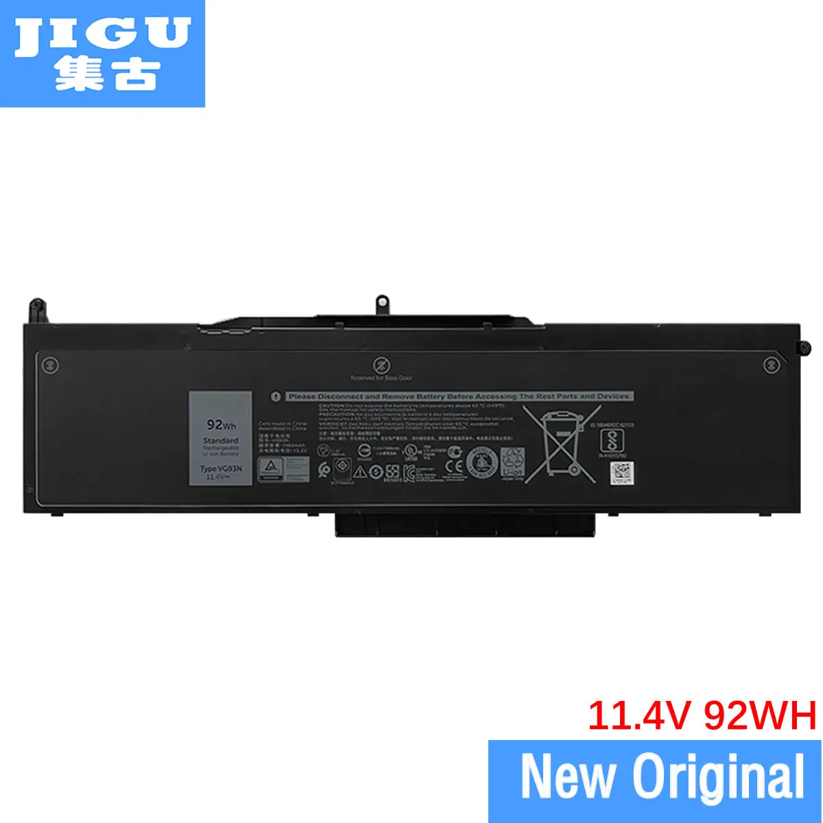 JIGU Original da Bateria do Laptop VG93N WFWKK Para DELL Latitude 5580 Para Precisão de 15 3520 Para Precisão 3530